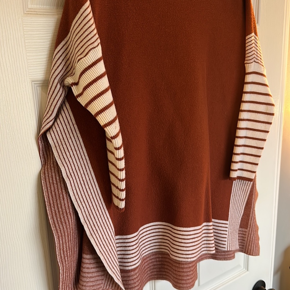 Rust Striped Sweater - Picture 2 of 4